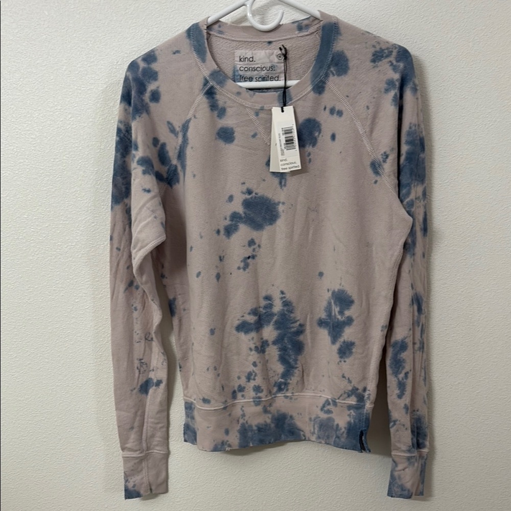 Unsubscribed top in Tie-Dye Blue and mauve